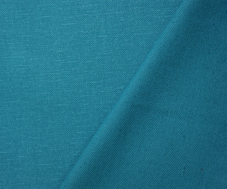 Dark Teal PKaufmann Cotton-Linen Fulton Canvas Decorating Fabric - Image 2