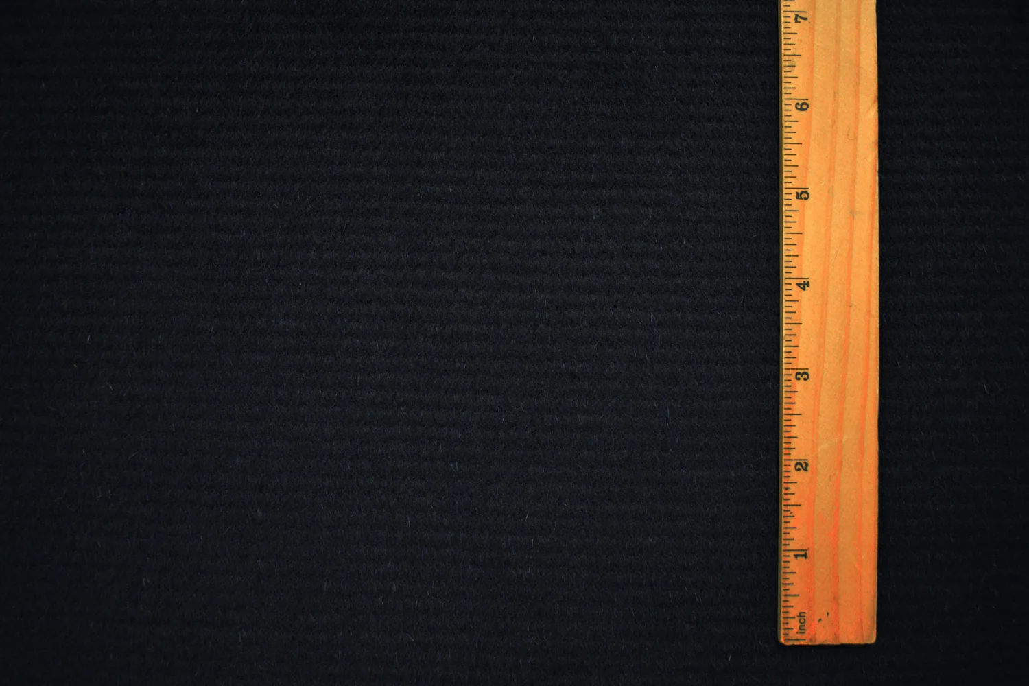 Deep Blue-Black Wool Poly Stripe Brushed Woven Jacketing Fabric - Image 5