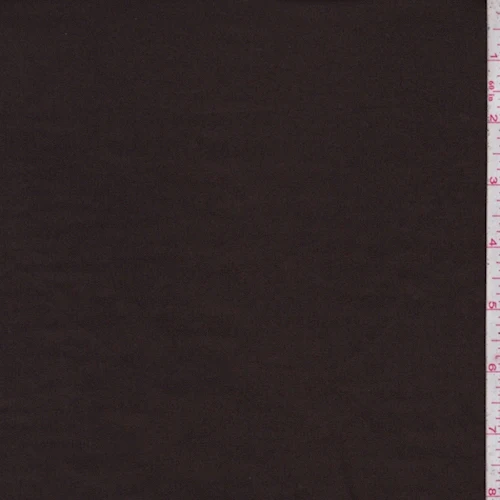 Deep Brown Stretch Poplin Fabric