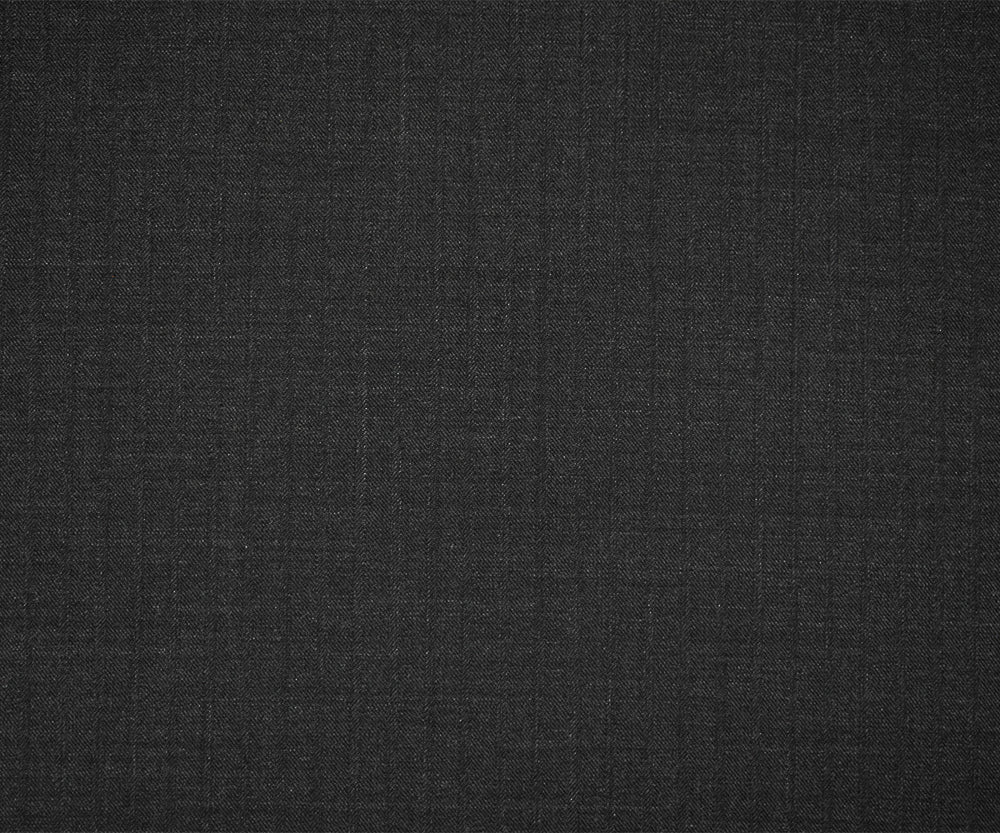 Deep Gray Wool-Poly Striped Woven Irregular Herringbone Suiting Fabric - Image 4