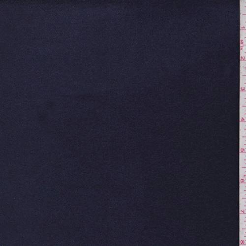Deep Navy Blue Brushed Coating Fabric