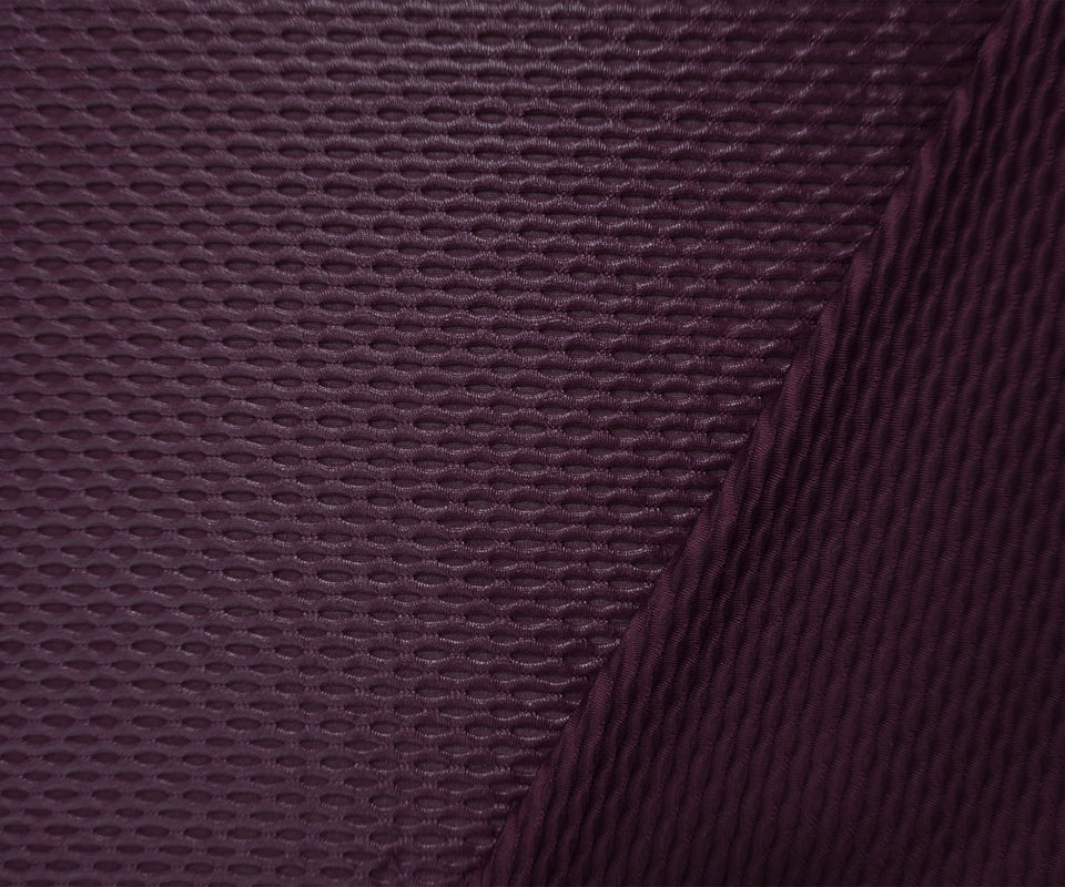 Deep Purple Famous Maker Nylon Spandex 3D Mesh Knit Yoga Fabric - Image 2