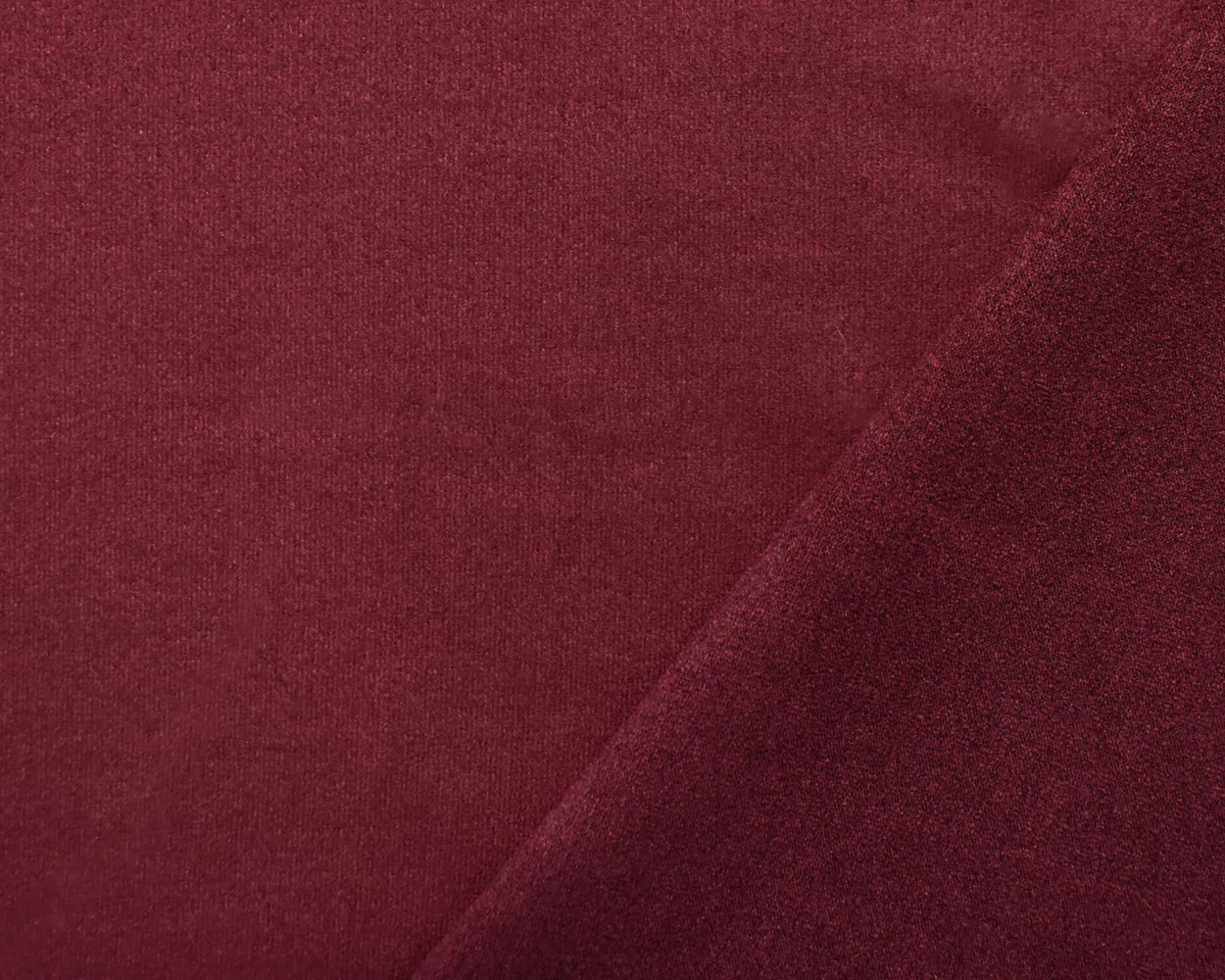 Deep Ruby Red Stretch Spandex Solid Microsuede Knit Fabric - Image 2