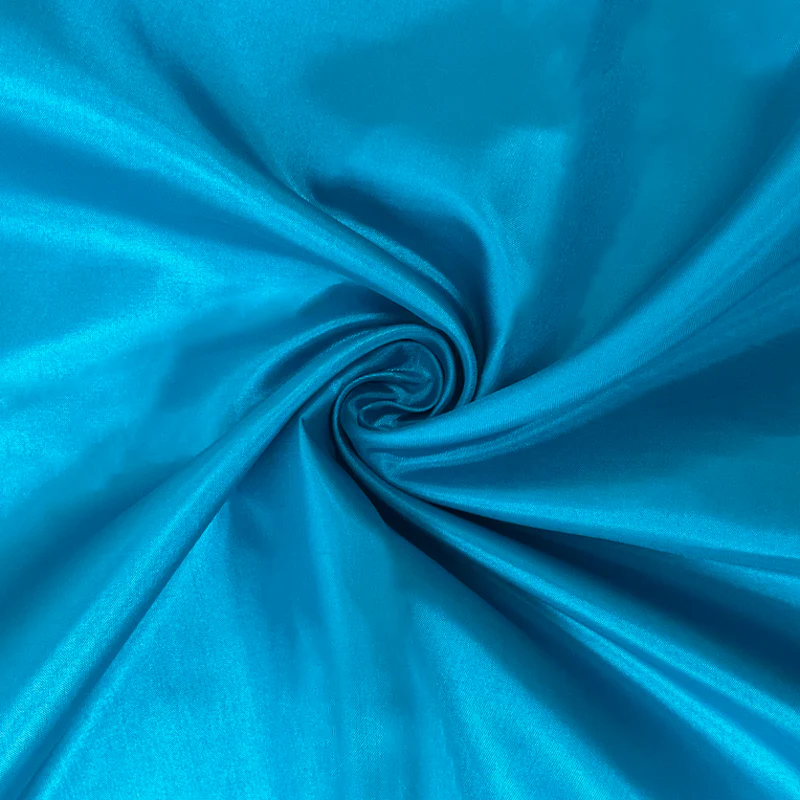 Deep Teal Poly China Silk Solid Lining Woven Fabric