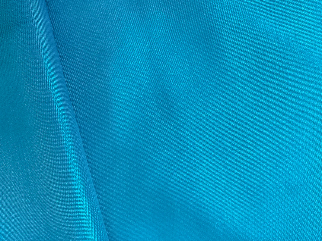 Deep Teal Poly China Silk Solid Lining Woven Fabric - Image 2