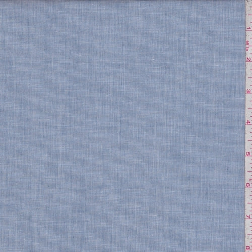 Denim Blue Micro Check Cotton Shirting Fabric