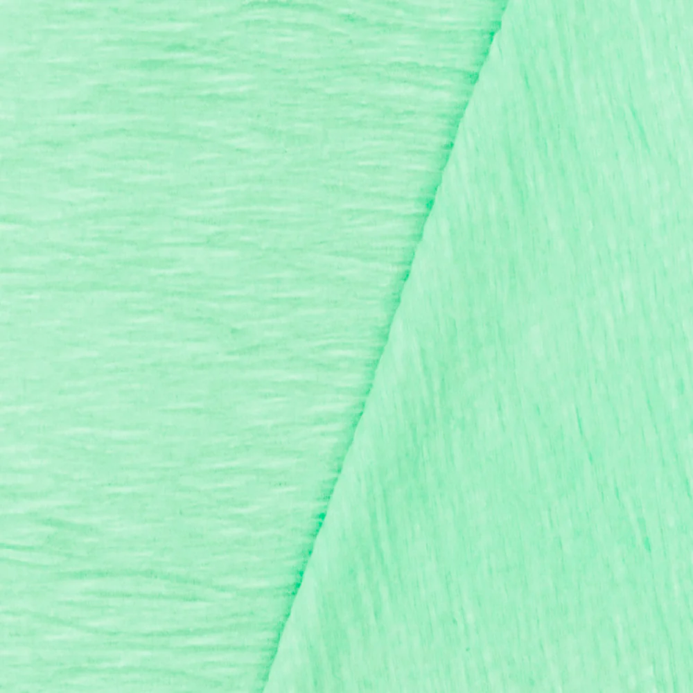 Fresh Mint Crinkle Stretch Plisse Polyspan Jersey Knit Fabric - Image 4