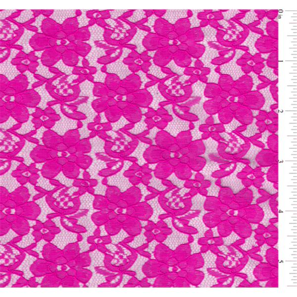 Fuschia Lace Fabric - Reorderable