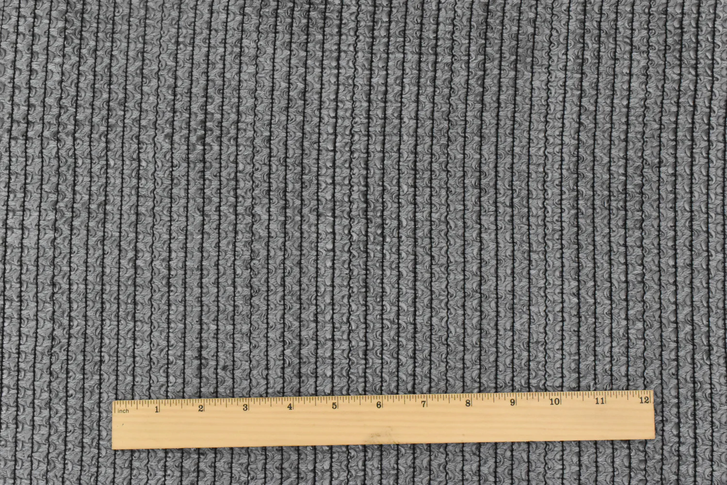 Galaxy Gray-Black-Gray 3D Wave Acrylic Poly Woven Jacketing Fabric - Image 5