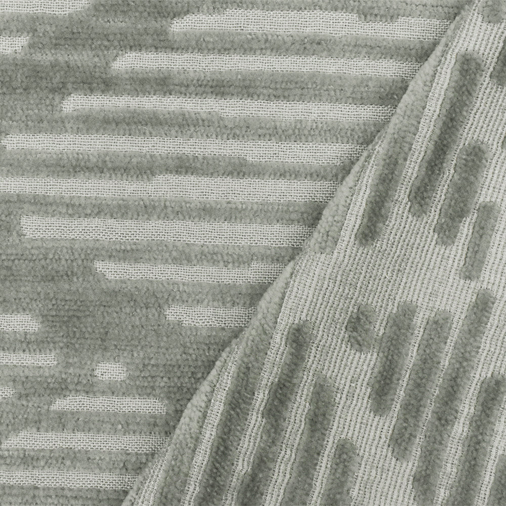 Gray Abstract Pattern Poly Acrylic Chenille Jacquard Decorating Fabric - Image 4
