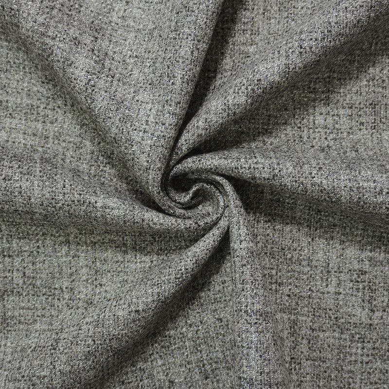 Gray-Black Wool Poly Texture Dobby Woven Suiting Fabric