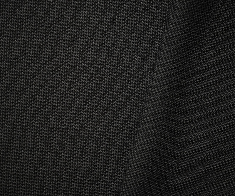 Gray-Black Wool Rayon Micro Houndstooth Woven Suiting Fabric - Image 2