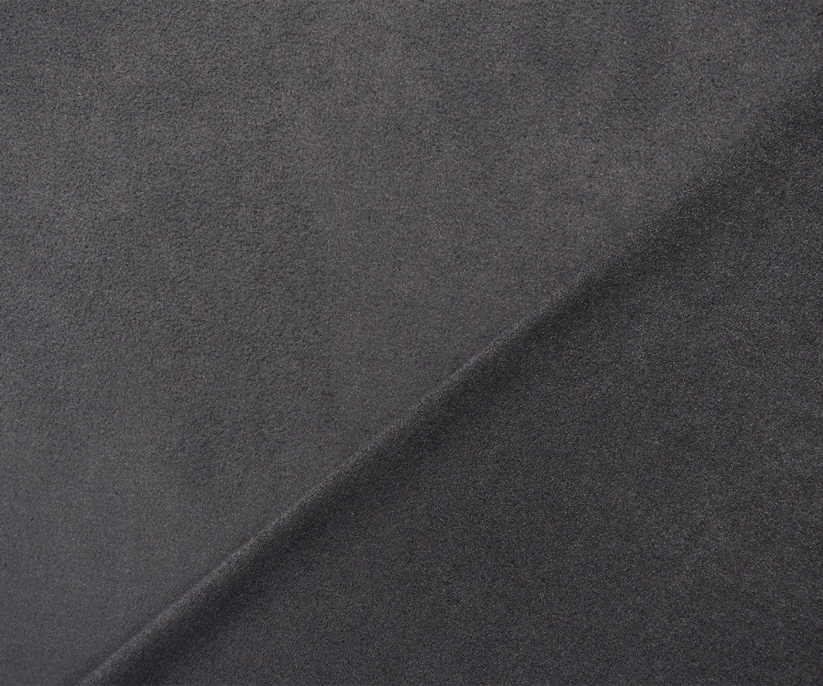 Gray Stretch Spandex Solid Microsuede Knit Fabric - Image 2