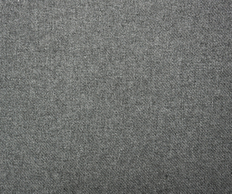 Gray Wool Poly Reversible Twill Double Woven Coating Fabric - Image 4