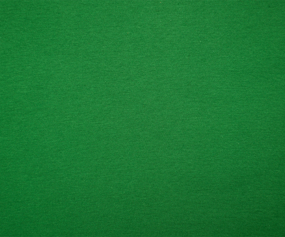 Green Organic Cotton Solid 1X1 Rib Knit Fabric - Image 3