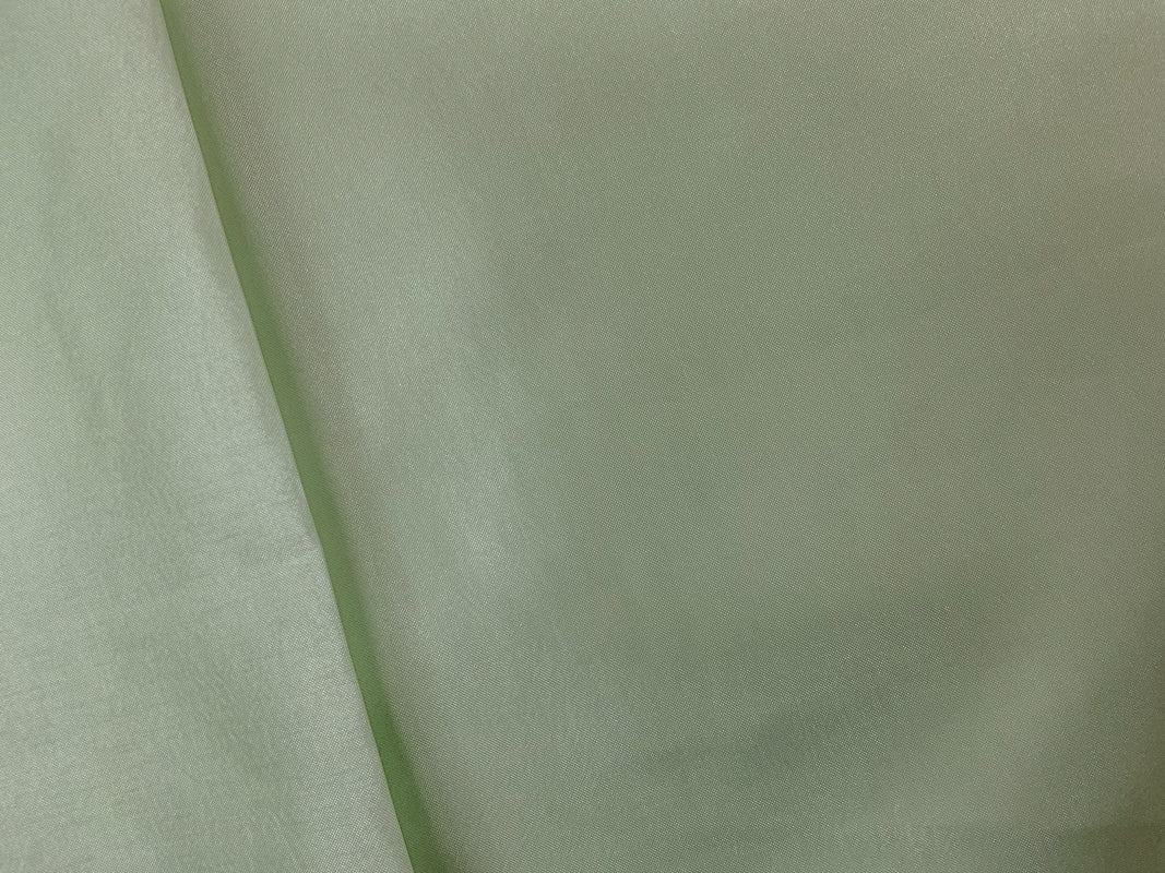 Green Poly China Silk Solid Lining Woven Fabric - Image 2
