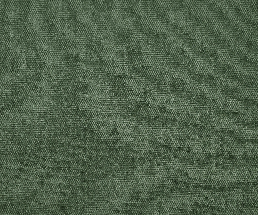 Green Poly Stretch Spandex Baby French Terry Knit Fabric - Image 2
