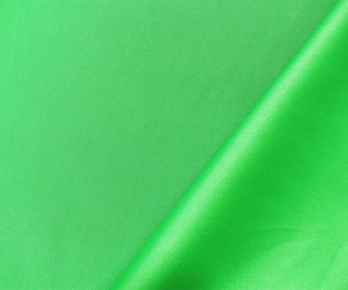 Green Poly Stretch Spandex Lamour Solid Satin Woven Fabric - Image 2