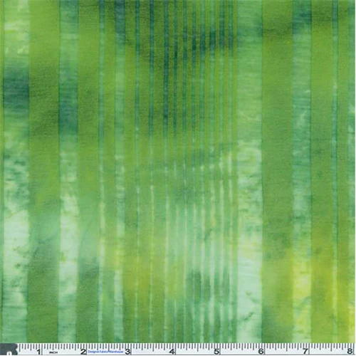 Green Tie Dye Stripe Burnout Jersey Knit Fabric