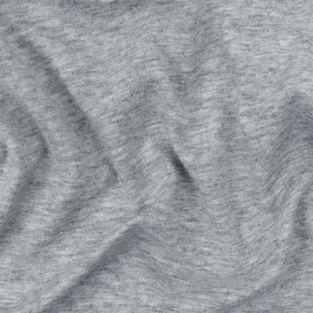 Heather Gray Stretch Cotton Spandex Jersey Knit Fabric - Image 2