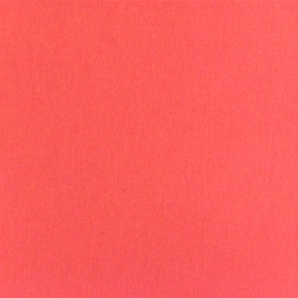 Hot Coral Red Solid Stretch Cotton Sateen Woven Fabric - Image 4