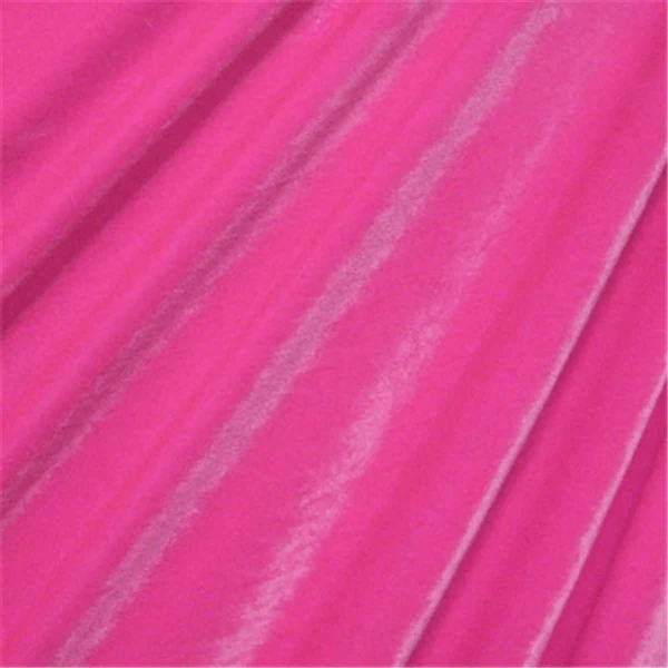 Hot Pink Stretch Velvet Bolt Fabric