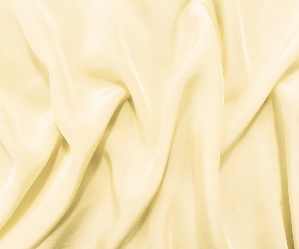 Ivory Famous Designer Silk Crepe De Chine Woven Fabric - Image 3