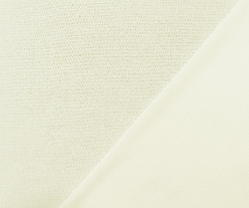 Ivory Poly Stretch Spandex Solid ITY Knit Fabric - Image 2