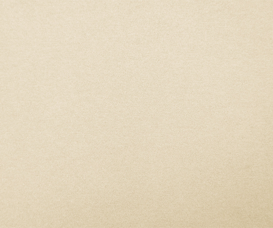 Light Beige 15 oz. Cotton Heavy Sweatshirt Fleece Knit Fabric - Image 4