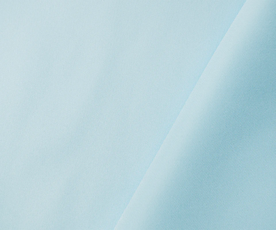 Light Blue Poly Spandex Stretch Solid Stretch Lamour Woven Fabric - Image 2