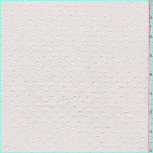 Light Blush Clip Dot Knit Fabric
