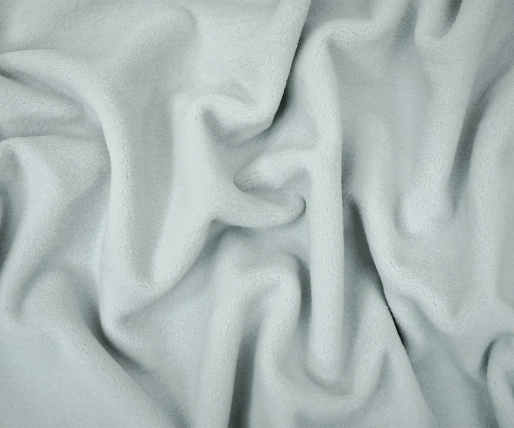 Light Gray Polyester Heavy Weight Polartec Wind Pro Knit Fabric - Image 2