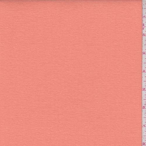 Light Orange Mini Rib Knit Fabric