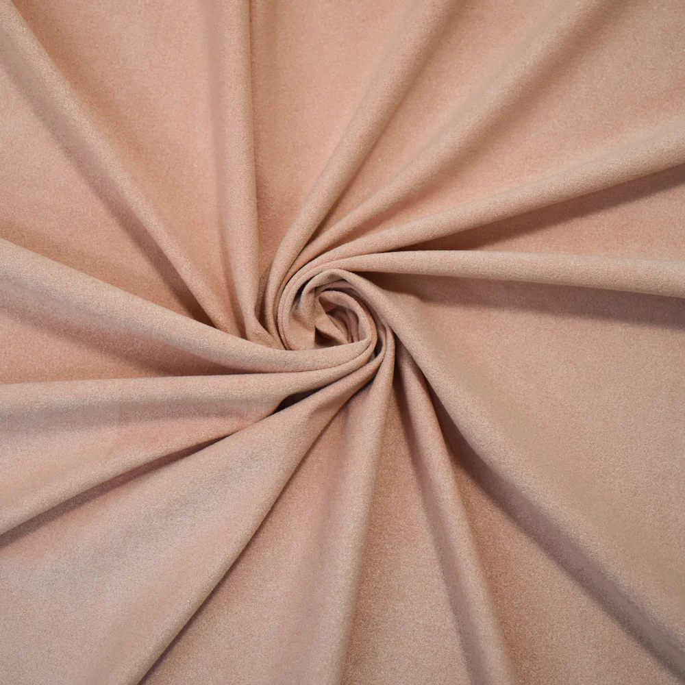 Light Pastel Pink Stretch Spandex Solid Microsuede Knit Fabric