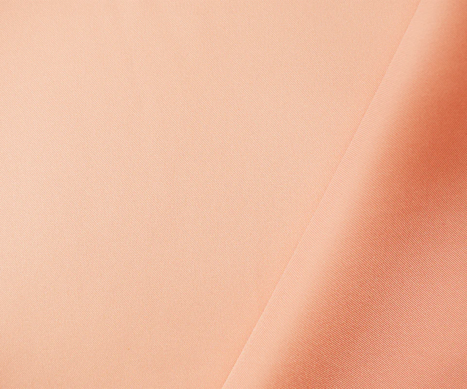 Light Peach Poly Spandex Stretch Solid Stretch Lamour Woven Fabric - Image 2