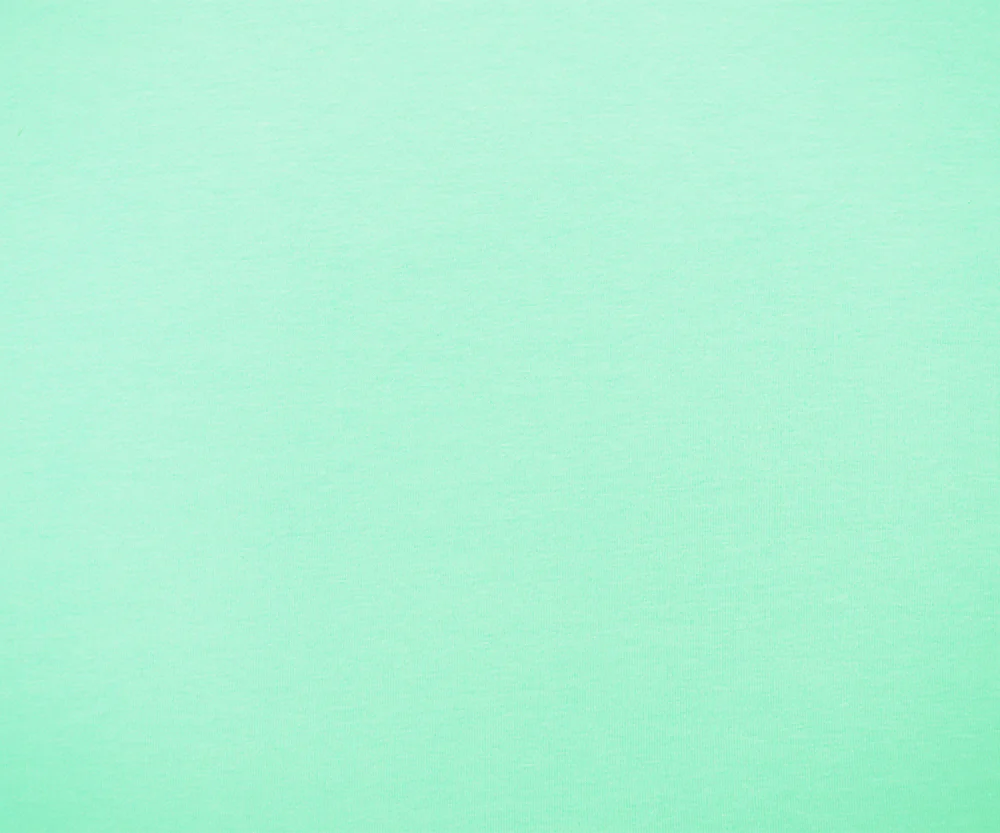 Light Teal Cotton Solid Stretch Spandex Jersey Knit Fabric - Image 3