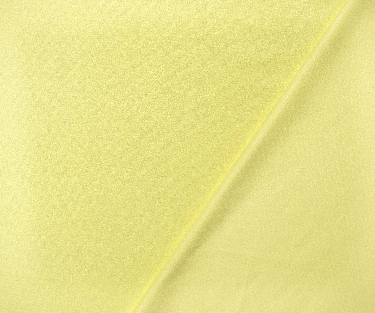 Light Yellow Stretch Spandex Solid Microsuede Knit Fabric - Image 2
