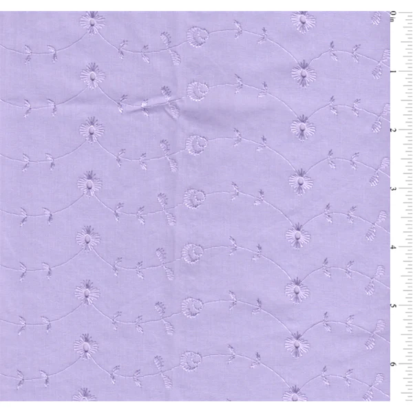 Lilac Eyelet Fabric - Reorderable
