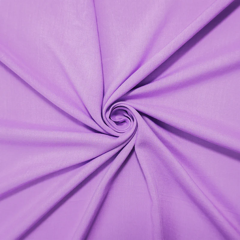 Lilac Purple Rayon Solid Challis Woven Fabric