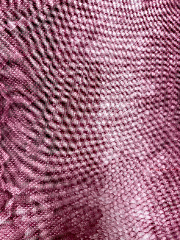 Magenta Multi Snakeskin Print Stretch Mesh Fabric - Image 2