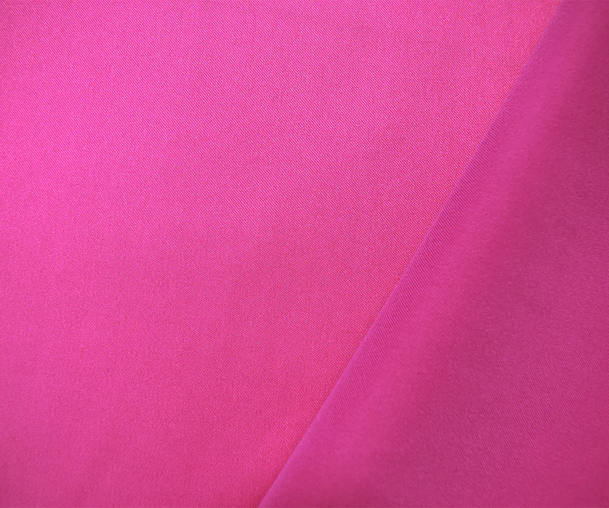 Magenta Purple Poly Stretch Spandex Lamour Solid Satin Woven Fabric - Image 2