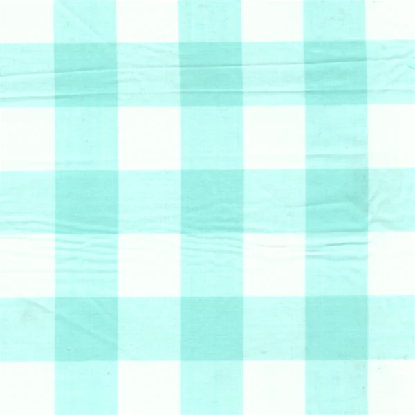 Mint 1 Inch Gingham Fabric - Reorderable
