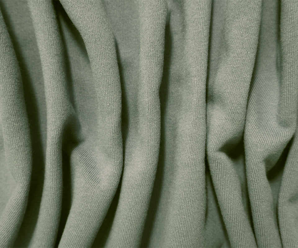 Mint Green 18 oz. Cotton Heavy Sweatshirt Fleece Knit Fabric - Image 2