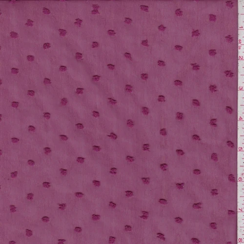 Mulberry Dot Chiffon Fabric