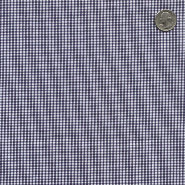 Navy 1/16 Inch Gingham Fabric - Reorderable