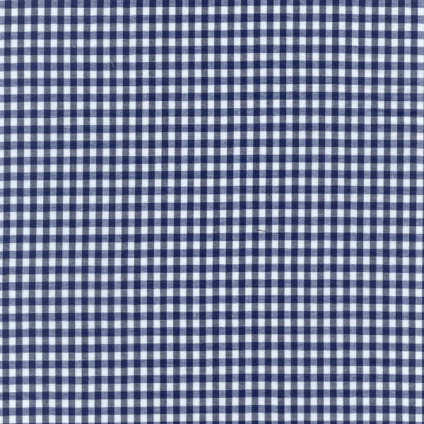Navy 1/8 Inch Gingham Fabric - Reorderable