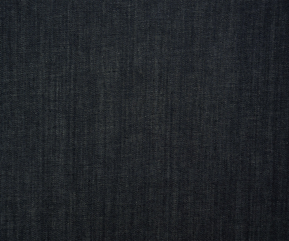 Navy 12 oz. Famous Denim Co. Cotton Blend Stretch Denim Twill Woven Fabric - Image 2