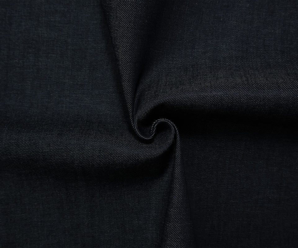 Navy Blue 11 oz. Cotton Blend Stretch Denim Twill Woven Fabric