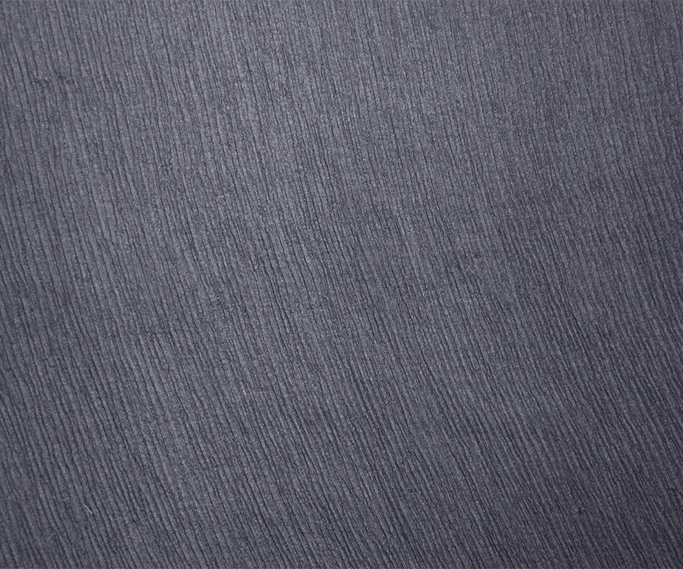Navy Blue Silk Solid Crinkled Chiffon Woven Fabric - Image 4