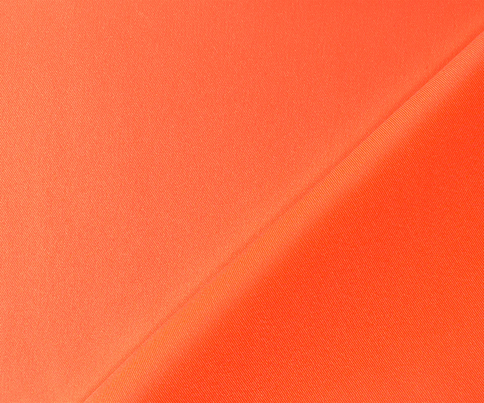 Neon Orange Poly Spandex Stretch Solid Stretch Lamour Woven Fabric - Image 2